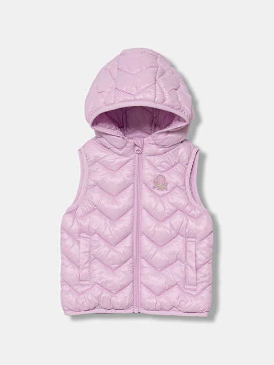 Obrázek produktu United Colors of Benetton Vesta s kapucí dětská fialová