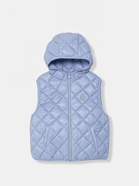 Obrázek produktu United Colors of Benetton vesta s kapucí dětská modrá