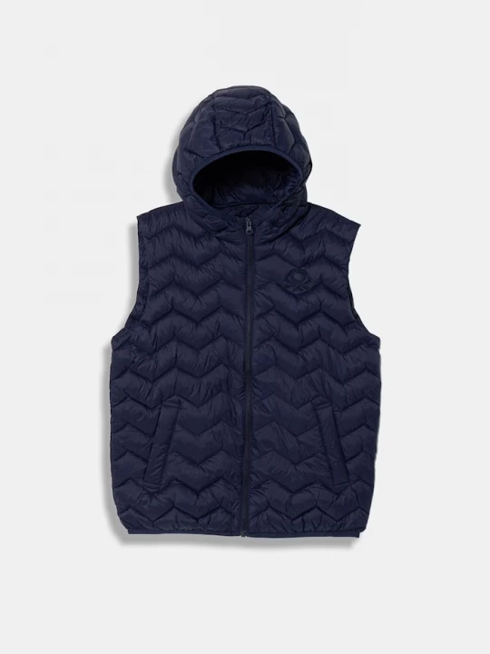 Obrázek produktu United Colors of Benetton Vesta s kapucí dětská námořnická modř