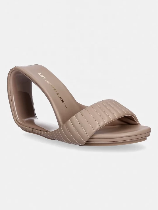 Obrázek produktu United Nude pantofle dámské kožené Mobius Hi béžová