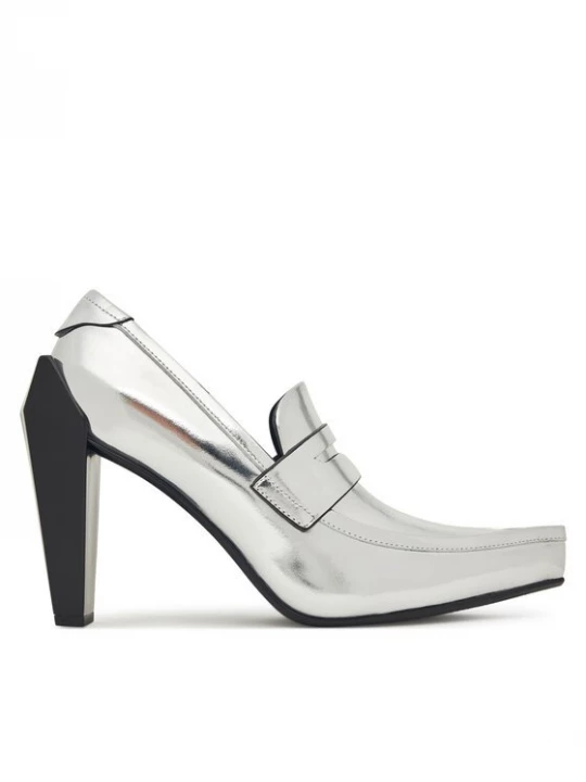 Obrázek produktu United Nude Polobotky Gem Loafer Hi 1095514116 Stříbrná