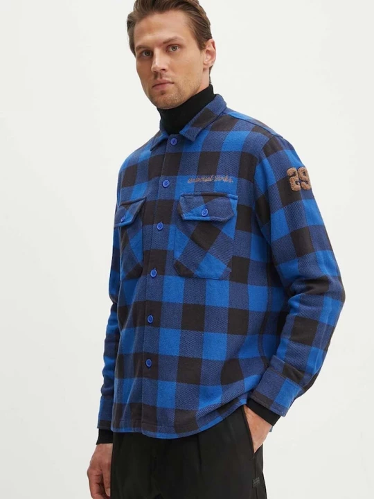 Obrázek produktu Universal Works Košile Universal Works L/S Utility Shirt modrá
