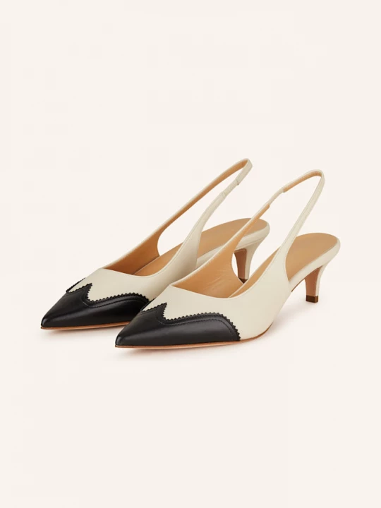 Obrázek produktu Unützer Slingpumps S Otevřenou Patou krémová / černá UNÜTZER