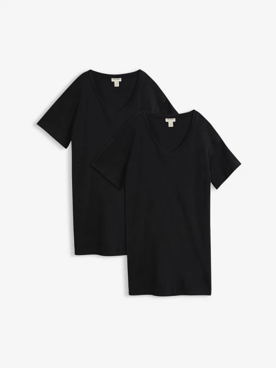 Obrázek produktu Úpletové šaty s výstřihem do V, oversized (2 ks v balení) BonPrix