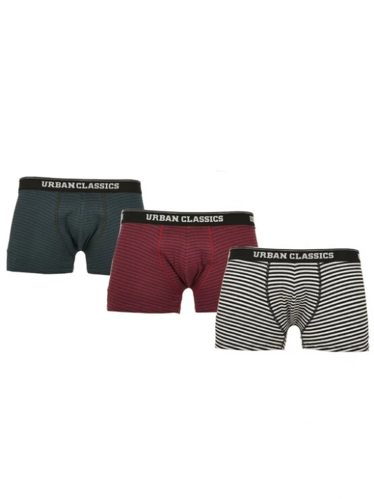 Obrázek produktu Urban Classics Boxerky  béžová / tmavě zelená / červená třešeň / černá