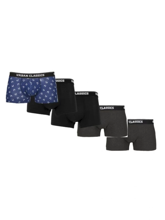 Obrázek produktu Urban Classics Boxerky  modrá / šedá / černá