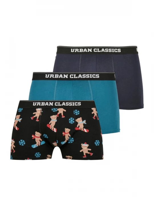 Obrázek produktu Urban Classics Boxerky  námořnická modř / tmavě šedá / zelená / mix barev