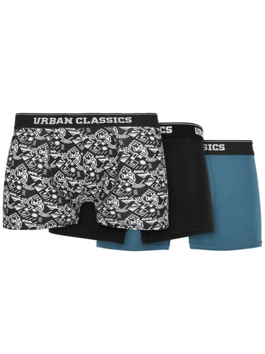 Obrázek produktu Urban Classics Boxerky  nebeská modř / černá / bílá