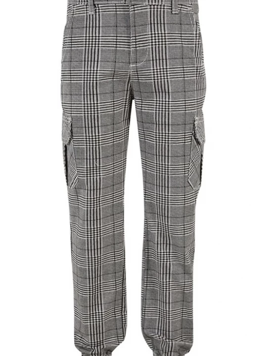 Obrázek produktu Urban Classics Kalhoty šedá / černá / bílá