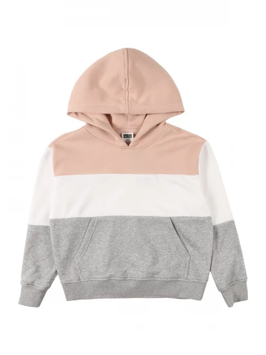 Obrázek produktu Urban Classics Mikina  šedá / světle růžová / bílá