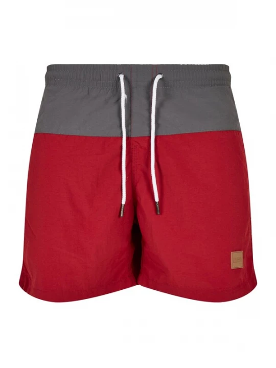 Obrázek produktu Urban Classics Plavecké šortky  kámen / ohnivá červená