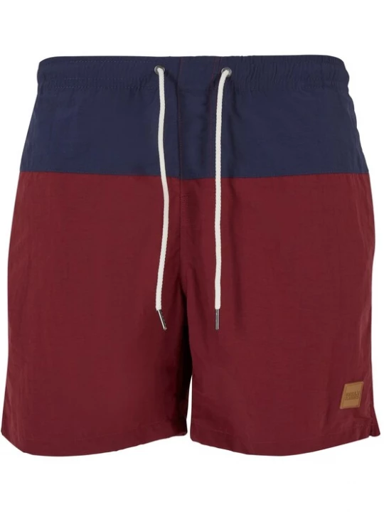 Obrázek produktu Urban Classics Plavecké šortky  námořnická modř / burgundská červeň