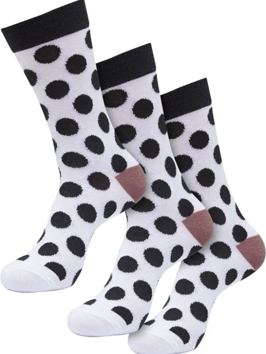 Obrázek produktu Urban Classics Ponožky 'Polka'  hnědá / černá / bílá