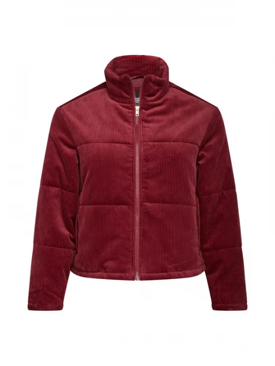 Obrázek produktu Urban Classics Přechodná bunda 'Corduroy Puffer Jacket'  burgundská červeň