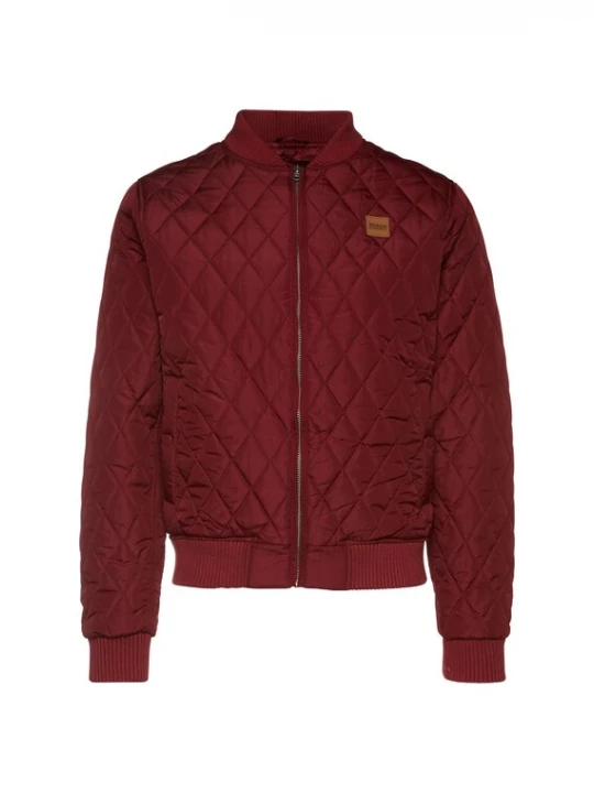 Obrázek produktu Urban Classics Přechodná bunda 'Diamond Quilt'  burgundská červeň