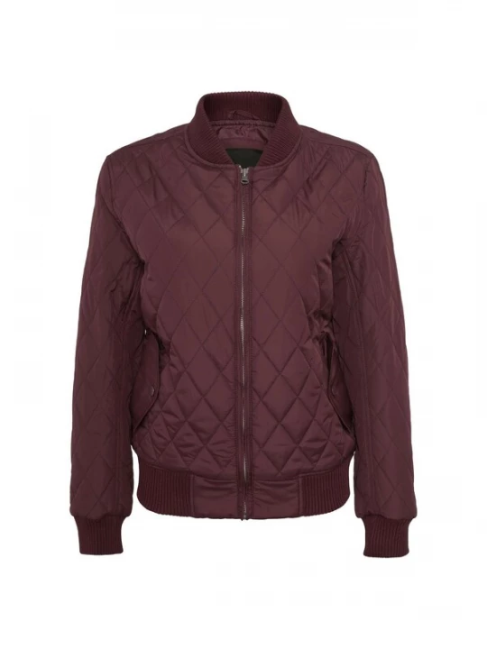 Obrázek produktu Urban Classics Přechodná bunda 'Diamond Quilt'  tmavě červená