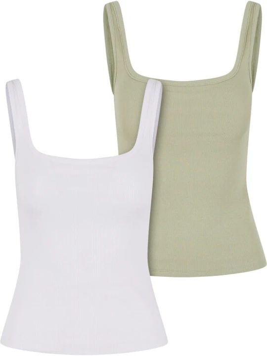 Obrázek produktu Urban Classics Top olivová / bílá