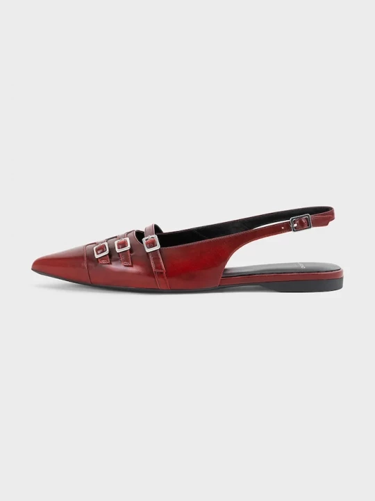 Obrázek produktu Vagabond Shoemakers Kožené baleríny Vagabond Shoemakers HERMINE červená