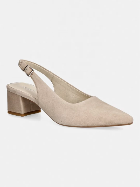 Obrázek produktu Vagabond Shoemakers lodičky s otevřenou patou nubukové MARTA béžová