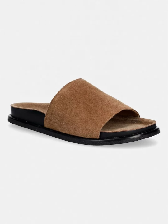 Obrázek produktu Vagabond Shoemakers pantofle na plochém podpatku dámské semišové EFFIE béžová