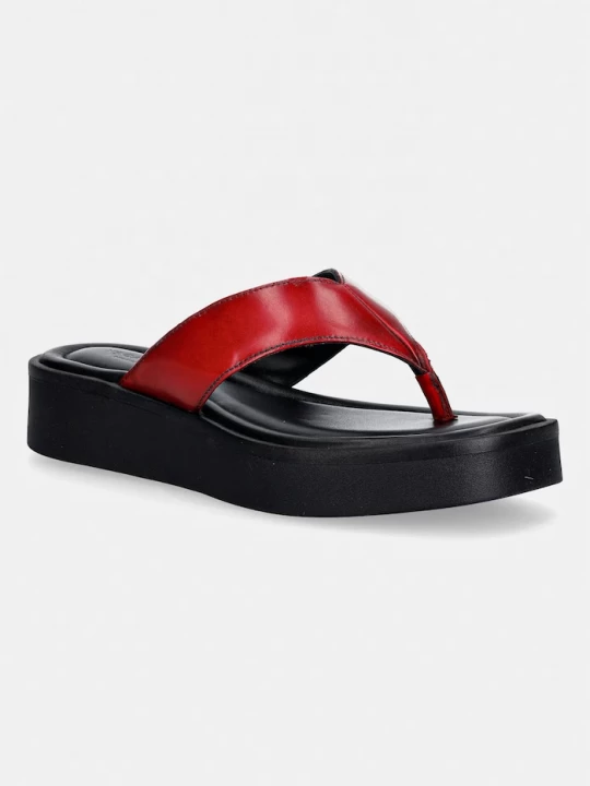 Obrázek produktu Vagabond Shoemakers žabky dámské kožené DANYA červená