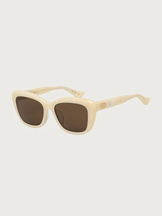 Obrázek produktu Valentino Eyewear sluneční brýle „kočičí oči“ dámské béžová
