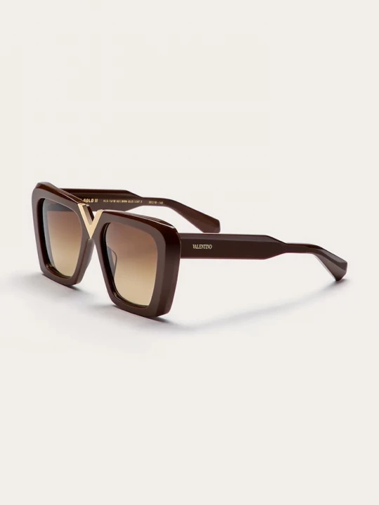 Obrázek produktu Valentino Eyewear Sluneční brýle Valentino Eyewear V - GOLD - II hnědá
