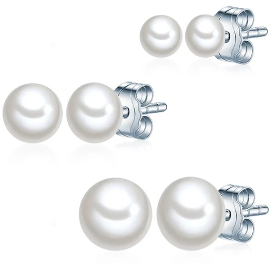 Obrázek produktu Valero Pearls Náušnice stříbrná / perlově bílá