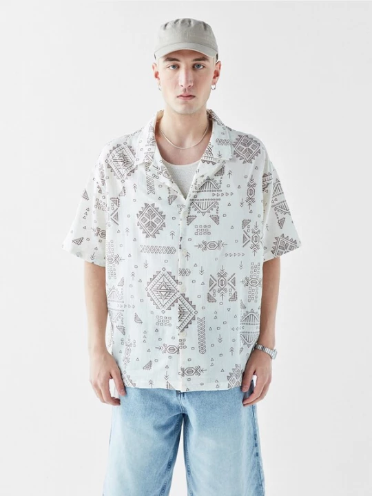 Obrázek produktu VAMOS CLO Košile  šedá / offwhite