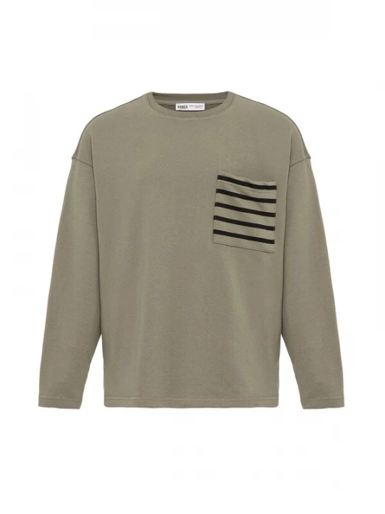 Obrázek produktu VAMOS CLO Mikina  khaki / černá