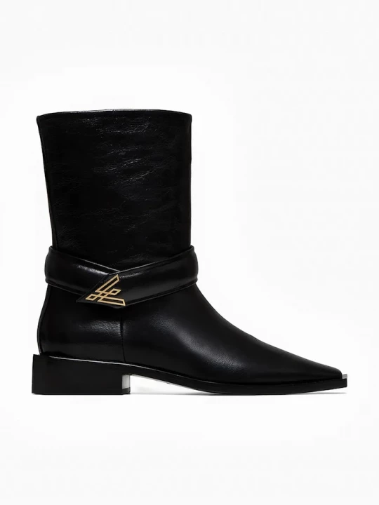 Obrázek produktu Vanda Novak Kožené kotníkové boty Vanda Novak ZOEY DEEP BLACK