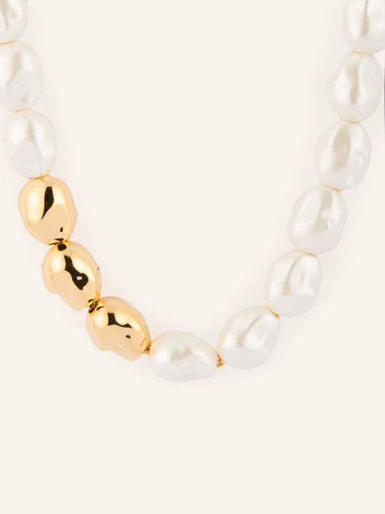 Obrázek produktu Vanessa Baroni Náhrdelník Organic Pearl zlatá / bílá