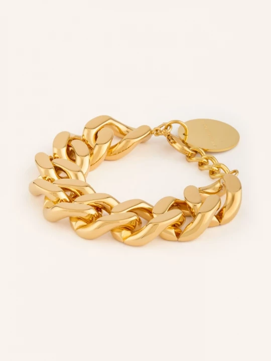 Obrázek produktu Vanessa Baroni Náramek Flat Chain zlatá