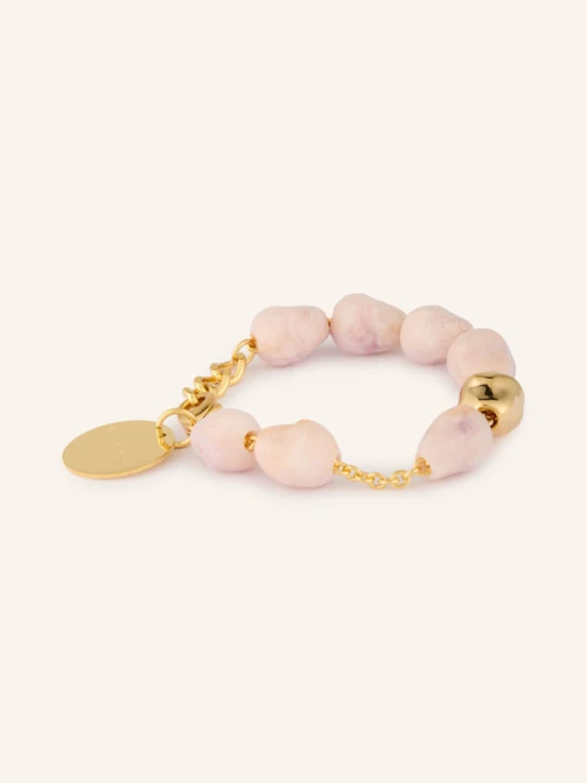 Obrázek produktu Vanessa Baroni Náramek Organic Pearl zlatá / světle růžová