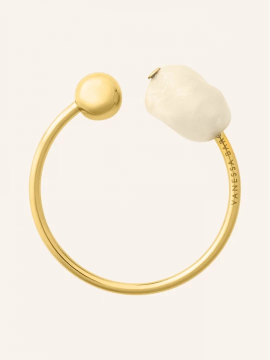 Obrázek produktu Vanessa Baroni Náramek Pearl Bangle zlatá / krémová