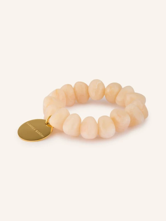 Obrázek produktu Vanessa Baroni Náramek Stone Flex tmavě oranžová / zlatá
