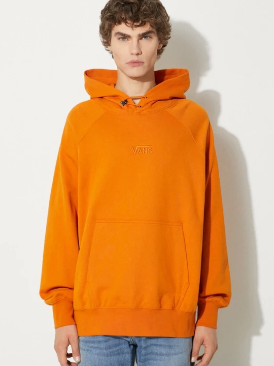 Obrázek produktu Vans Bavlněná mikina Vans Premium Classics LX Hoodie Fleece oranžová