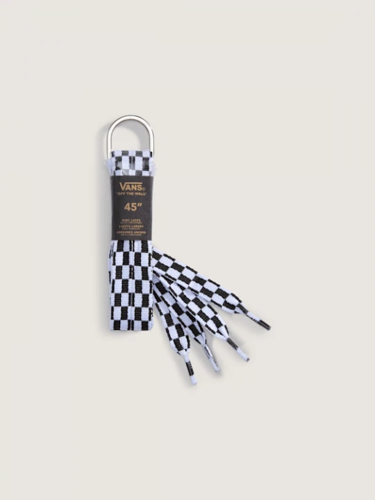 Obrázek produktu Vans - Checkerboard Vans Fat Shoe Laces, Man, Black, Size: M - (114 cm)