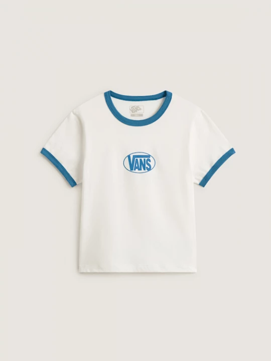 Obrázek produktu Vans - Circle V Ringer T-Shirt, Woman, White