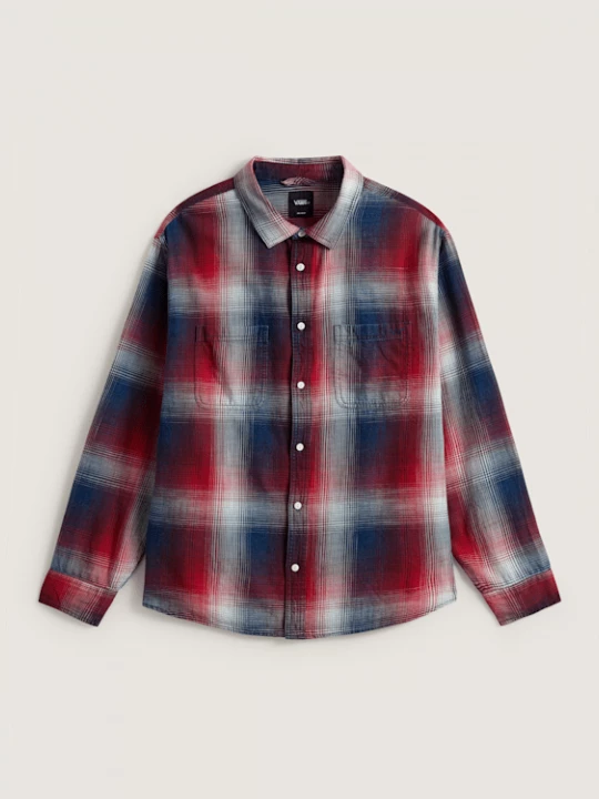 Obrázek produktu Vans - Indigo Plaid Long Sleeve Shirt, Man, Red