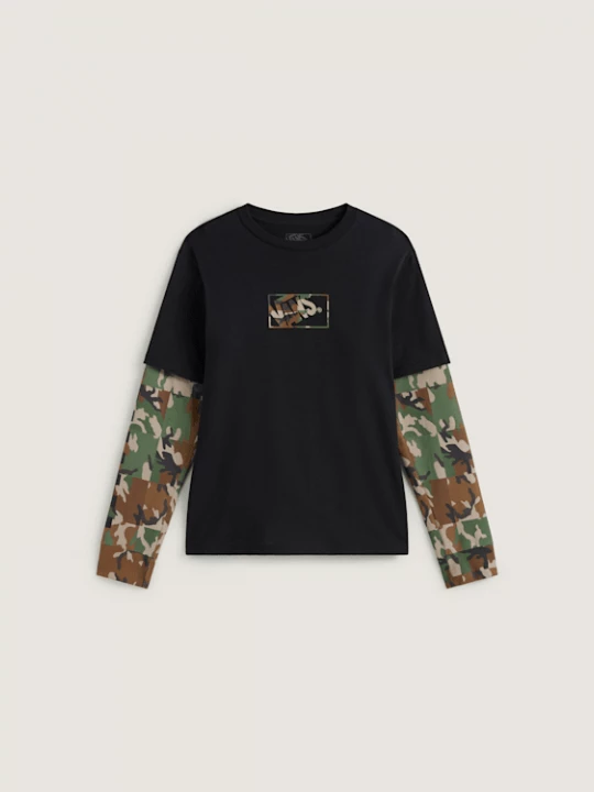 Obrázek produktu Vans - Kids Camo Twofer Shirt, Black