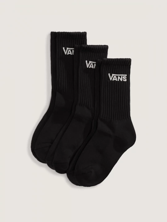 Obrázek produktu Vans - Kids Classic Crew Socks (3 pairs), Black, Size: XS (31-34)