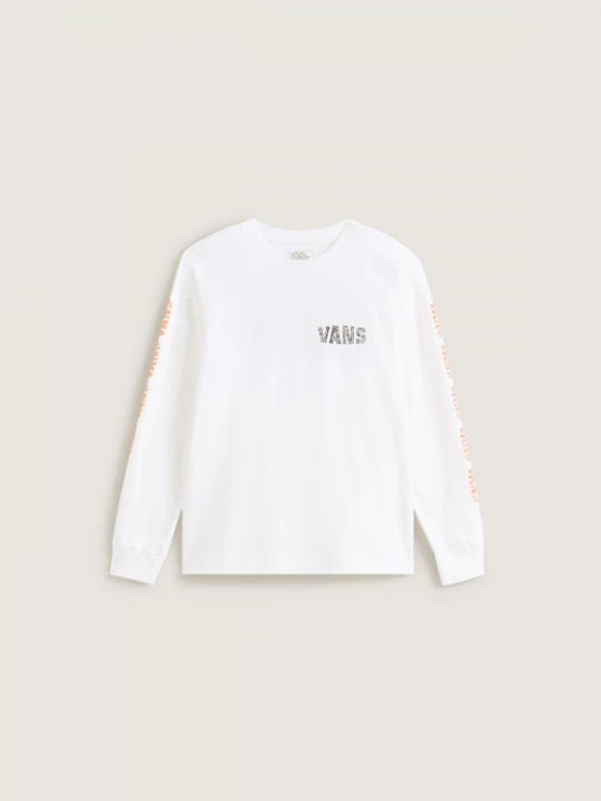 Obrázek produktu Vans - Kids Racing Flames Long Sleeve T-Shirt (8-14 Years), White
