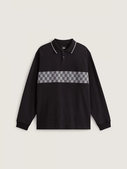 Obrázek produktu Vans - Medford Checkerboard Long Sleeve Polo, Man, Black