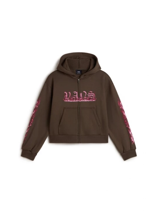 Obrázek produktu VANS Mikina 'Inferno' tmavě hnědá / bobule / růžová