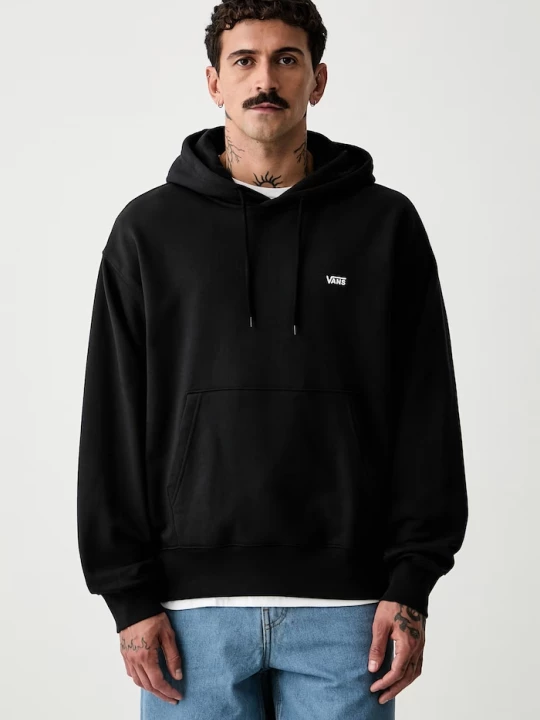 Obrázek produktu Vans mikina s kapucí pánská bavlněná Left Chest II Pullover černá