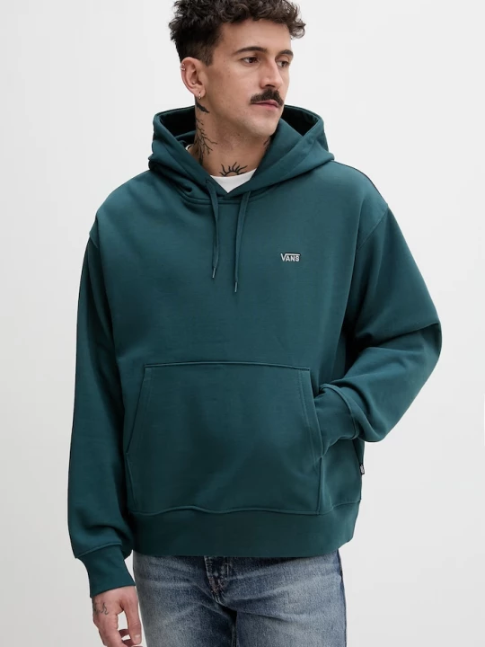 Obrázek produktu Vans mikina s kapucí pánská bavlněná tyrkysová