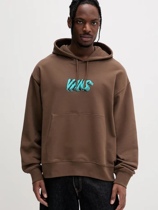 Obrázek produktu Vans mikina s kapucí pánská bavlněná hnědá