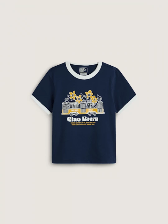 Obrázek produktu Vans - Milano Ciao Brera Ringer T-Shirt, Woman, Blue