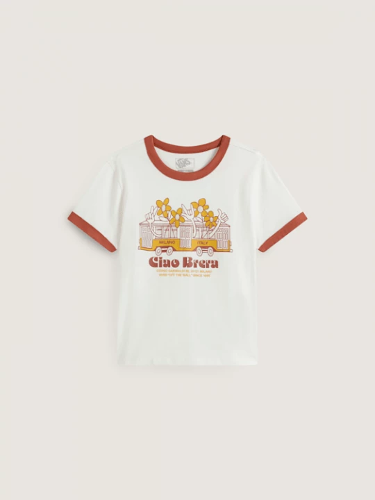 Obrázek produktu Vans - Milano Ciao Brera Ringer T-Shirt, Woman, White